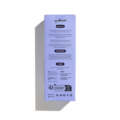 Colour corrector whitening mouthwash