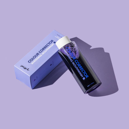 Colour corrector whitening mouthwash