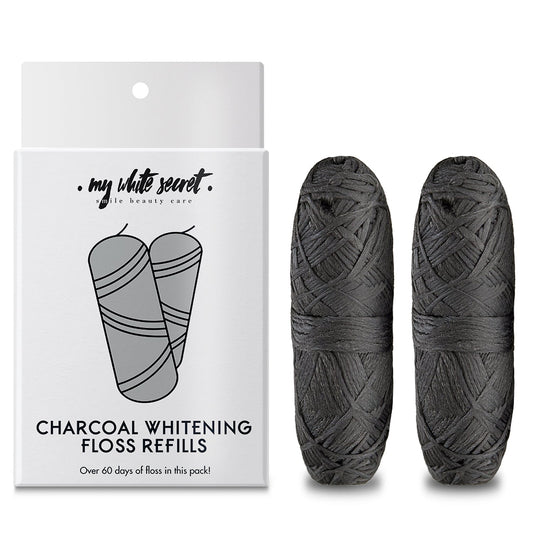 Charcoal biodegradable dental Floss (Refills) - My White Secret